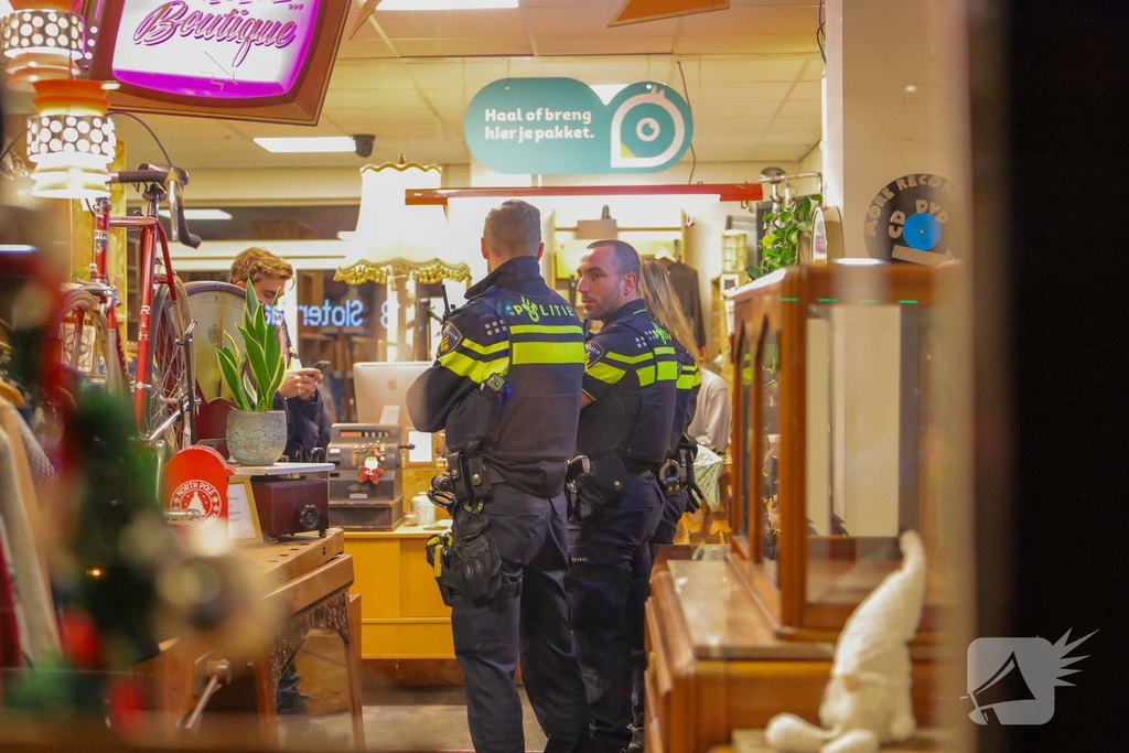 Overval op kringloopwinkel zonder gewonden