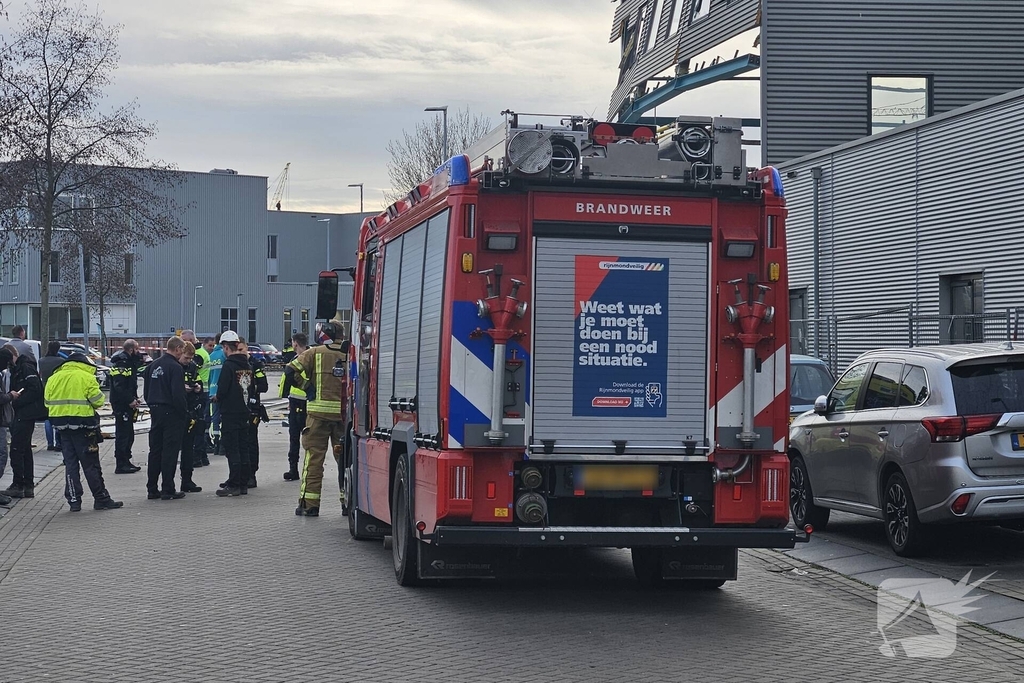 Bedrijfspand deels ingestort
