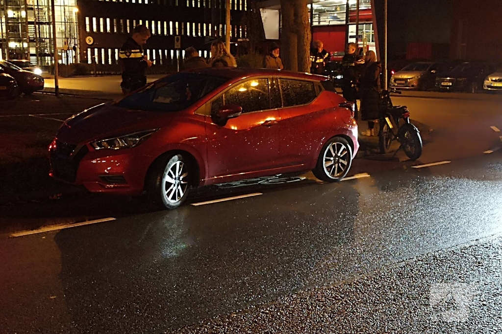 Fatbike en personenwagen botsen op elkaar