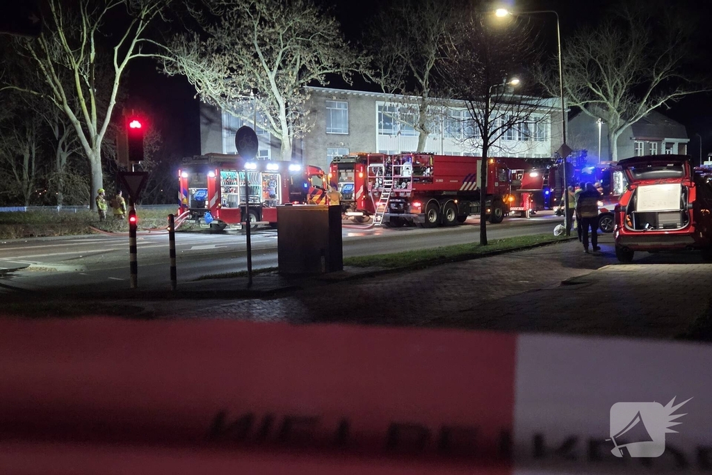 Brand leidt tot grote brandweeroperatie