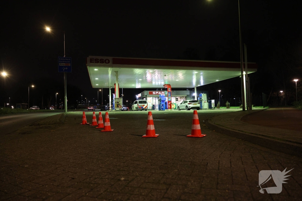 Mislukte overval op tankstation
