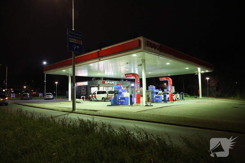 Mislukte overval op tankstation