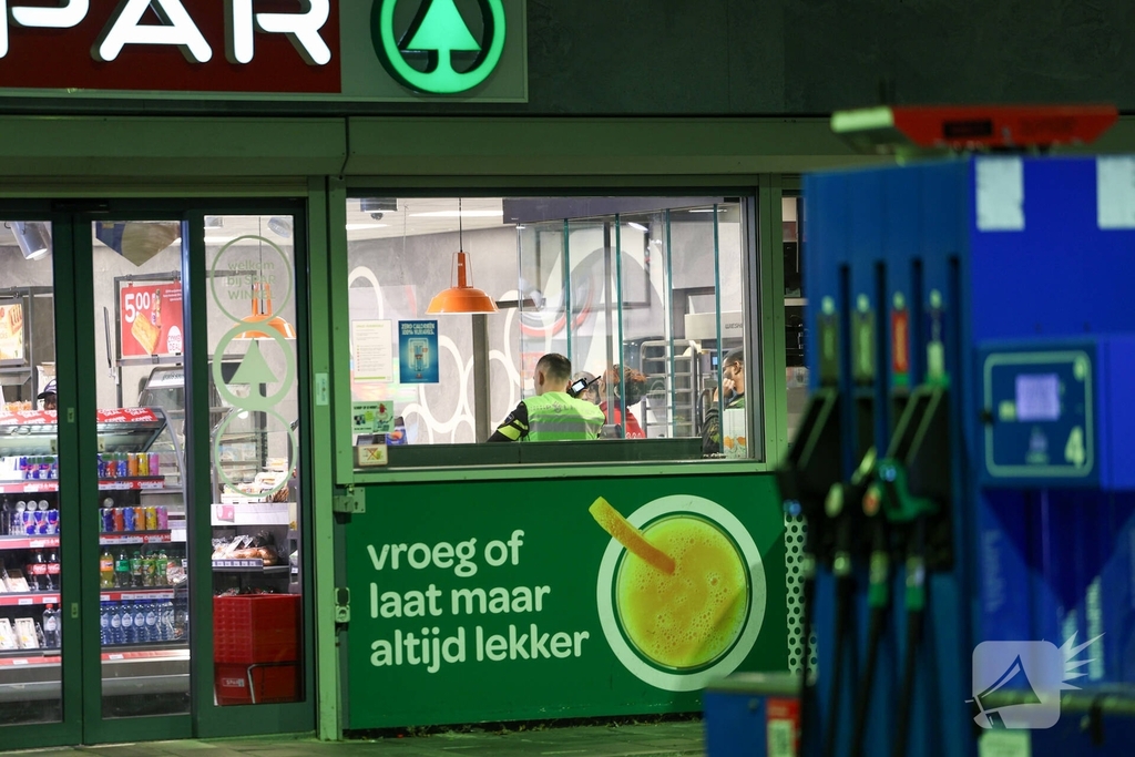 Mislukte overval op tankstation