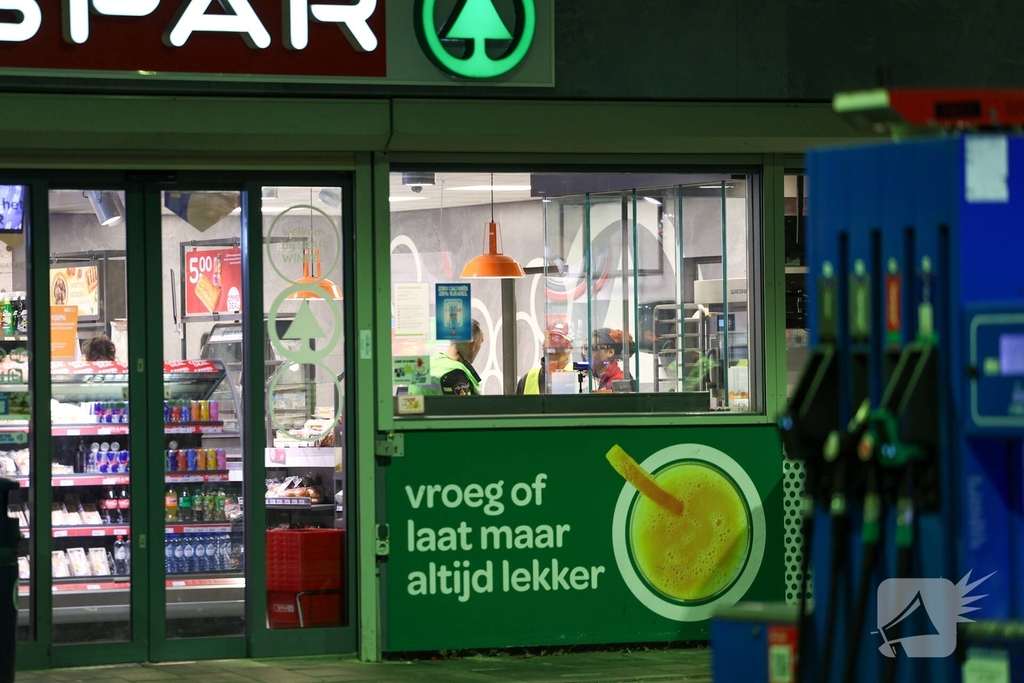 Mislukte overval op tankstation