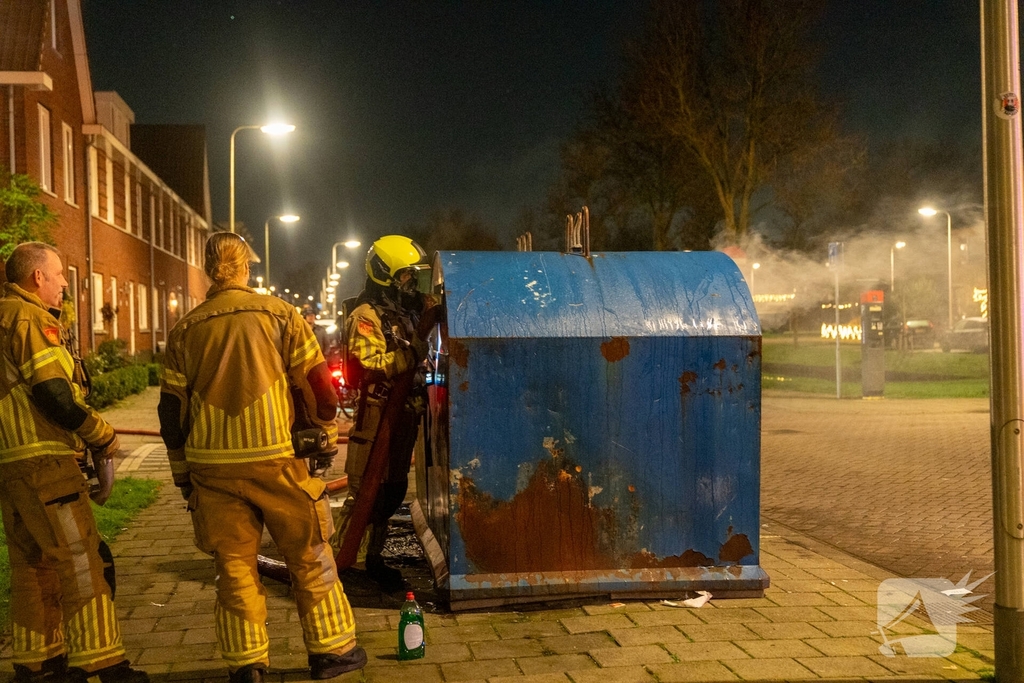 Containerbrand snel geblust