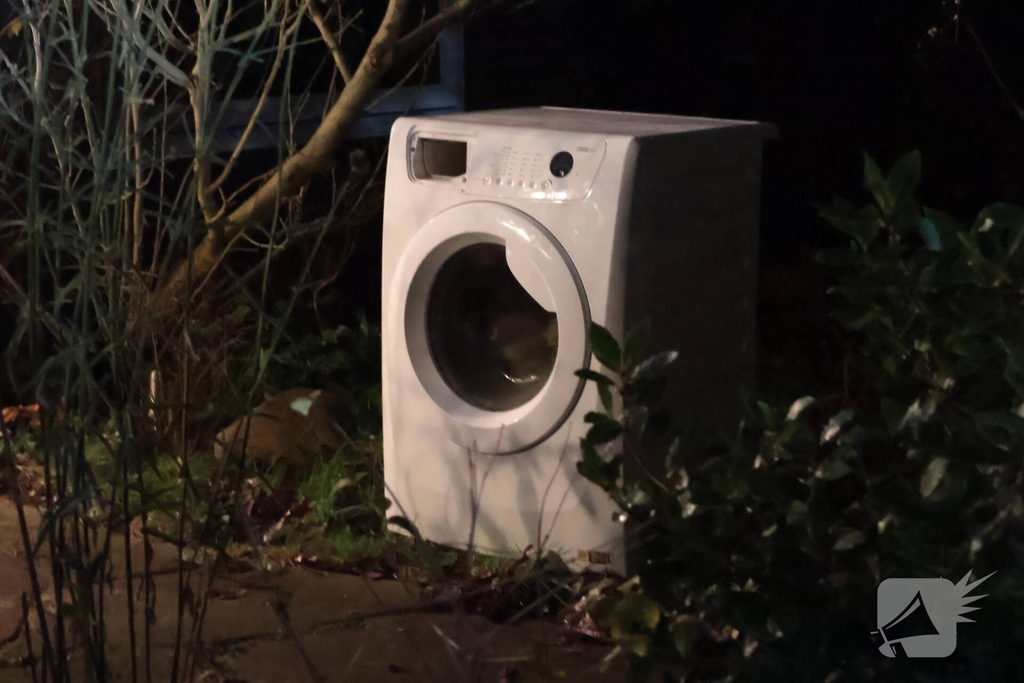 Brand in wasmachine leidt tot snelle brandweeractie