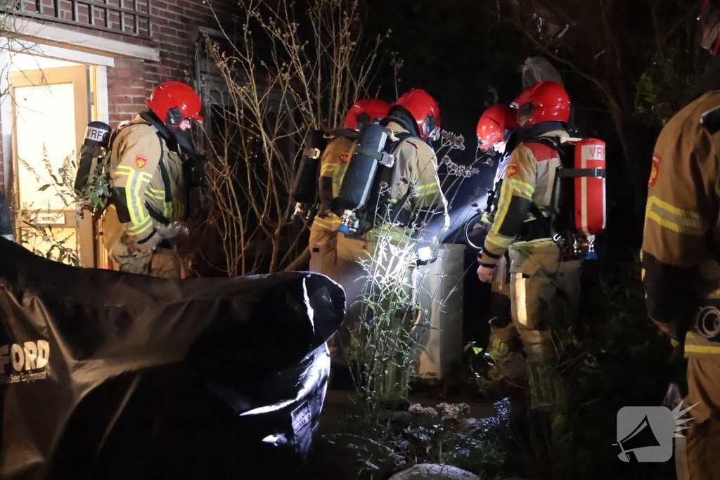 Brand in wasmachine leidt tot snelle brandweeractie