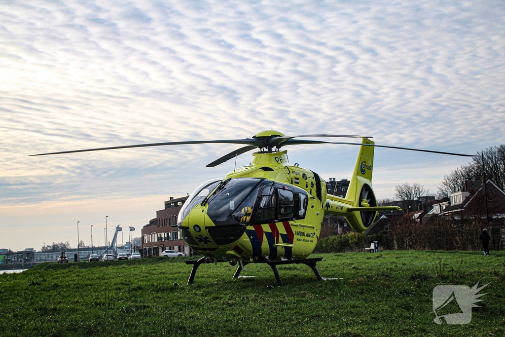 Medische noodsituatie met traumahelikopter
