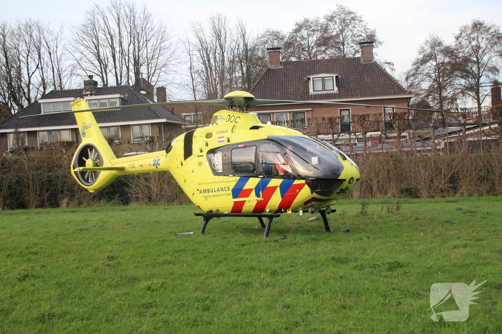 Medische noodsituatie met traumahelikopter