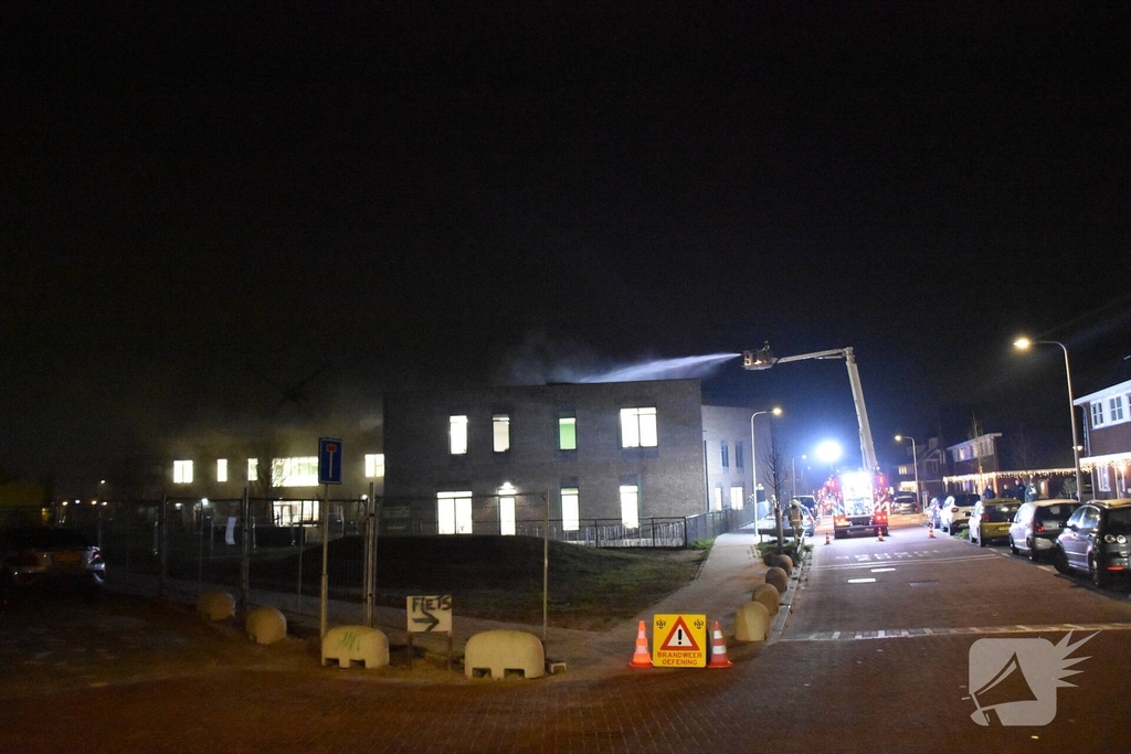 Brandweer oefent met meerdere eenheden