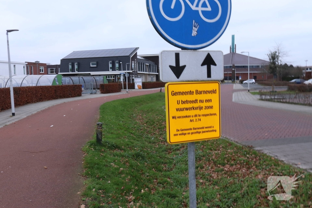 Gemeente plaatst borden vuurwerkvrije zones bij zorginstellingen