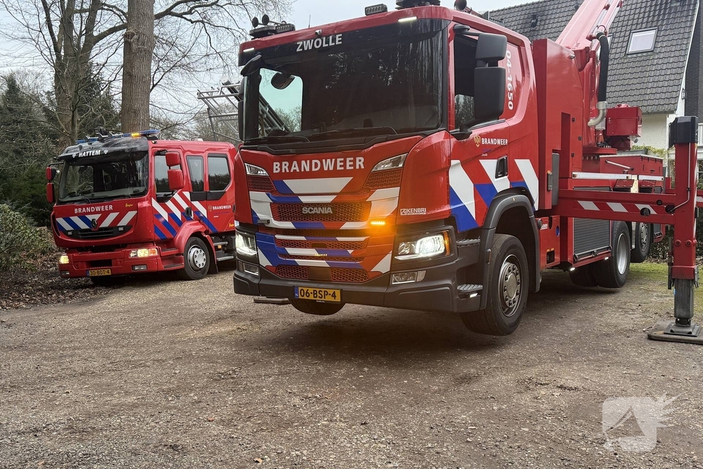 Schoorsteenbrand in woning