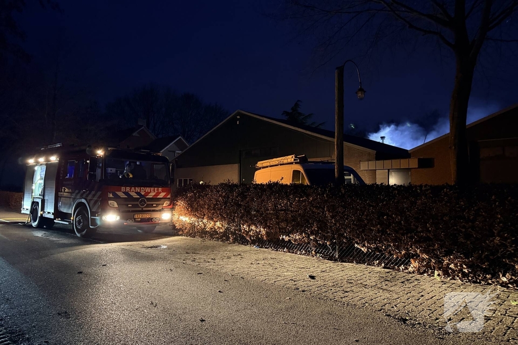 Schuur in brand zonder gewonden