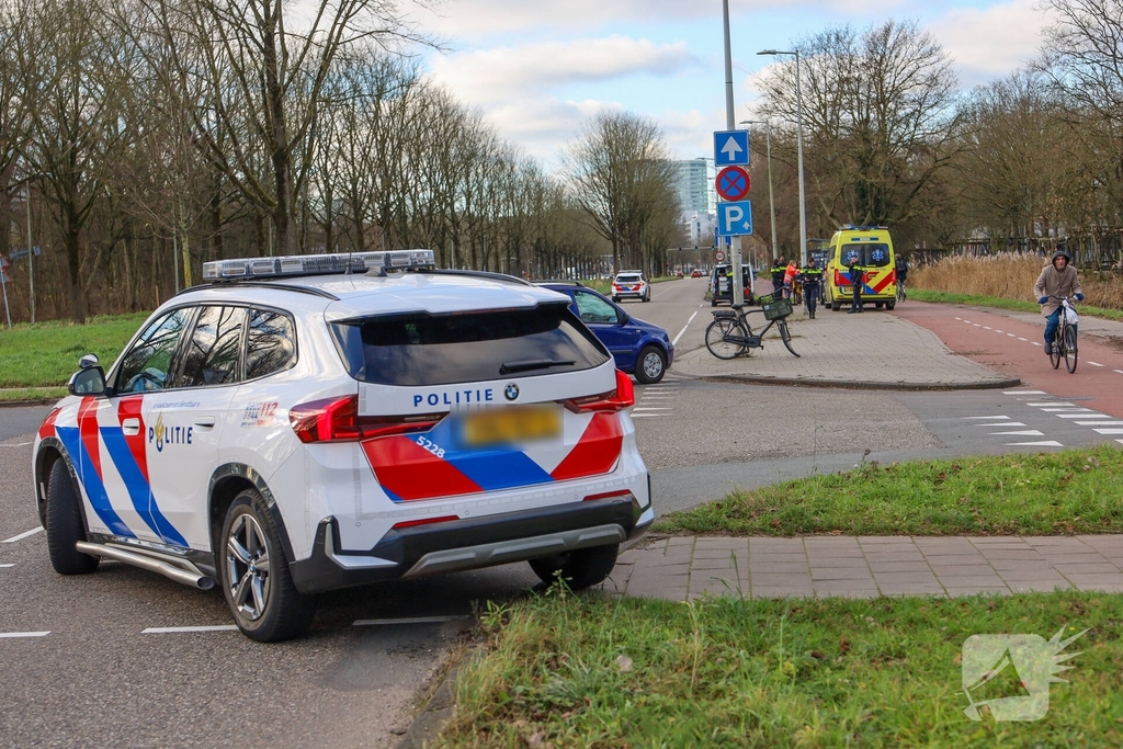 Fietser gewond bij aanrijding met auto