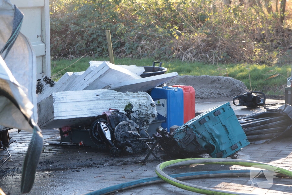 Containerbrand in opslaglocatie snel geblust