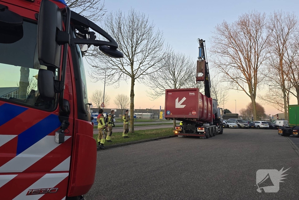 Brand in vrachtwagen geblust