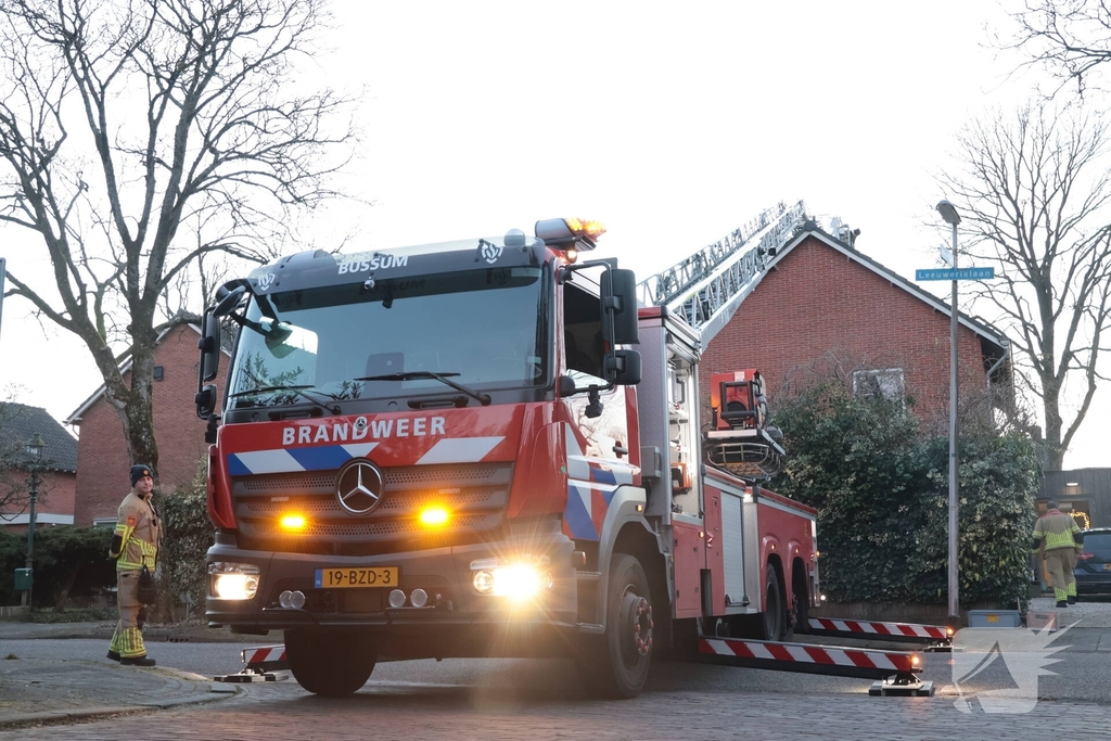Brand in schoorsteen snel onder controle
