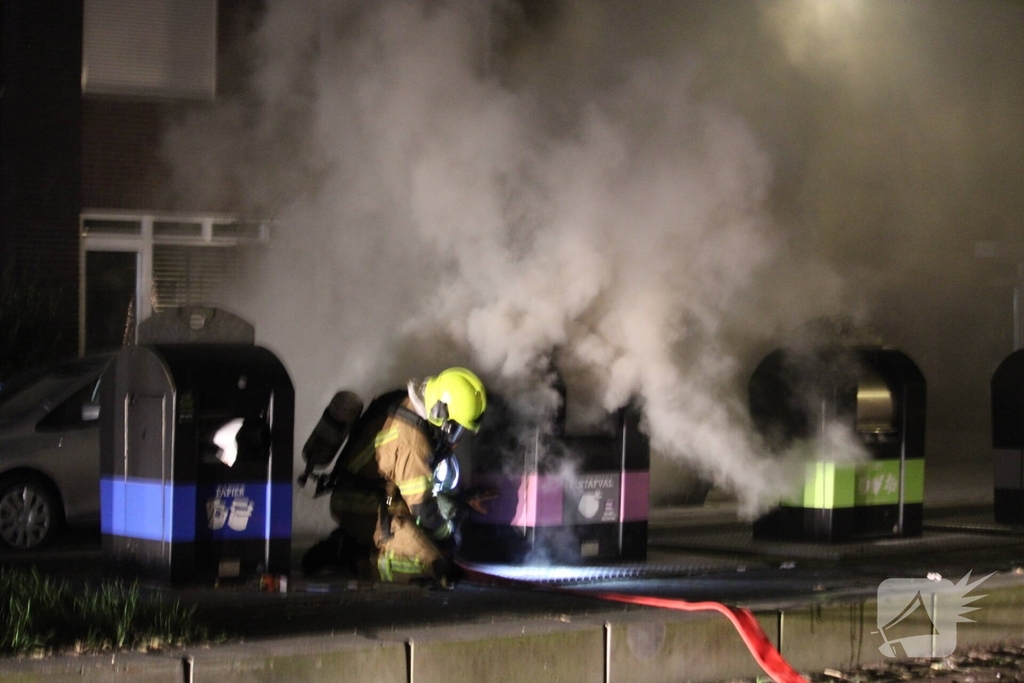 Containerbrand veroorzaakt rookoverlast