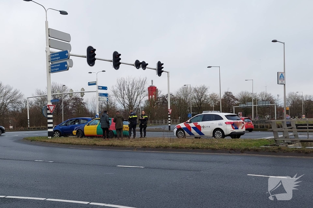 Kop-staartbotsing bij verkeerslichten