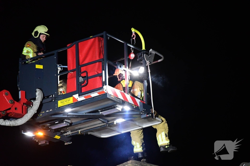 Schoorsteenbrand snel onder controle door brandweer