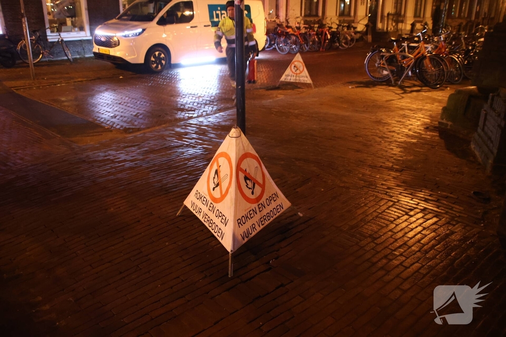 Gaslekkage ontdekt door opkomende gaslucht