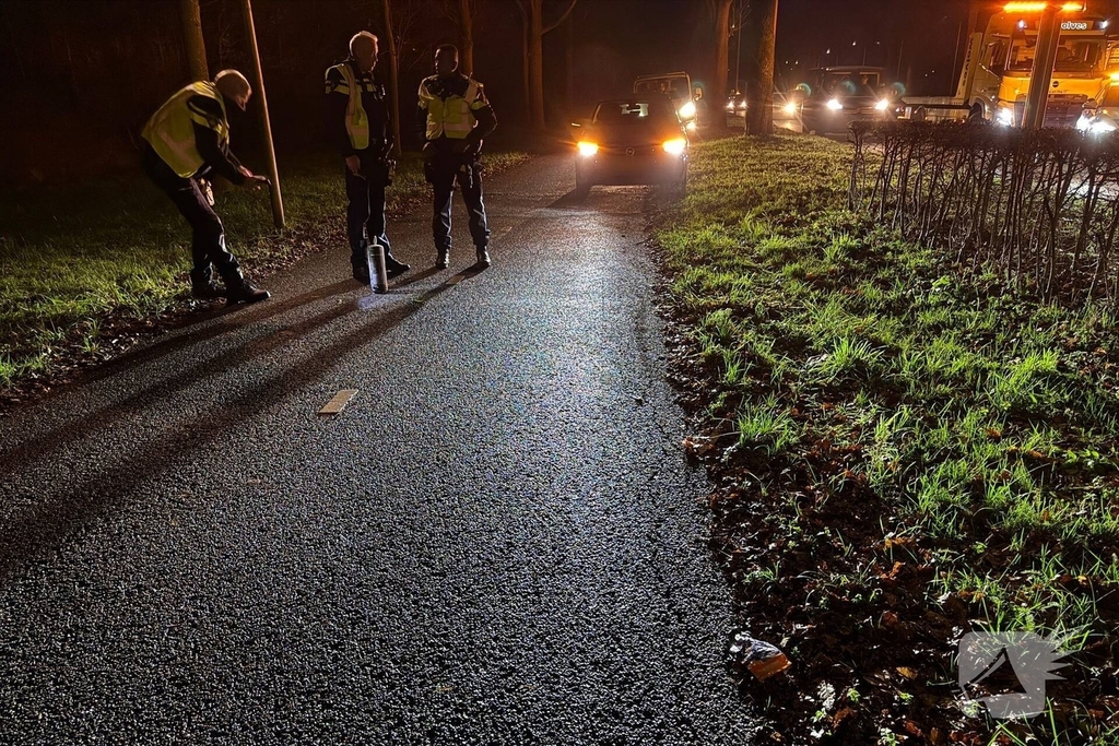 Politie neemt cilinder lachgas in beslag