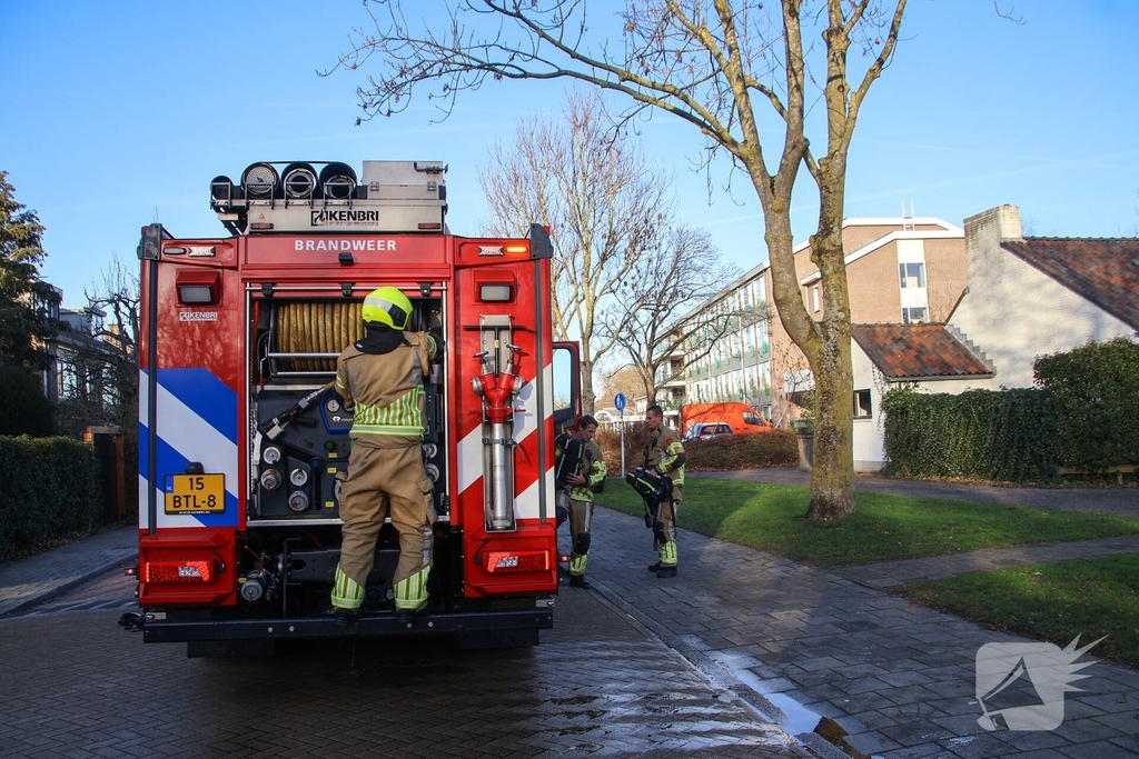 Brand in woning geblust door brandweer