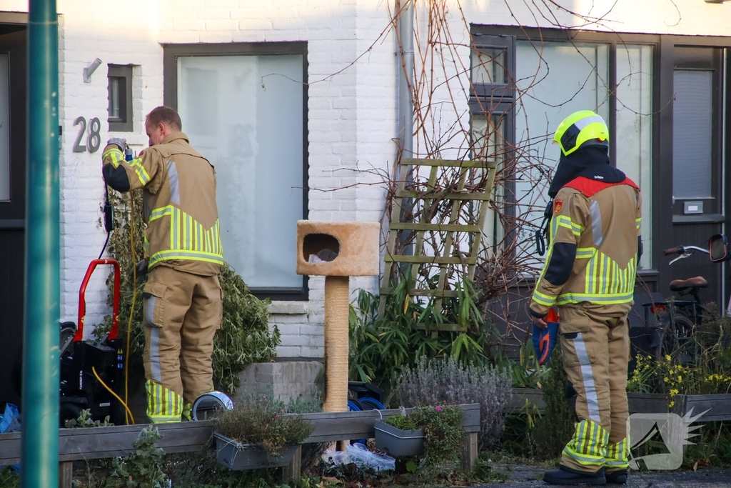 Brand in woning geblust door brandweer