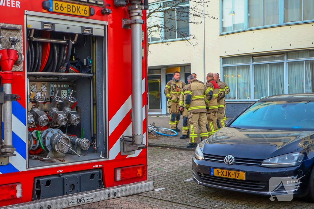 Woningbrand snel geblust in appartement