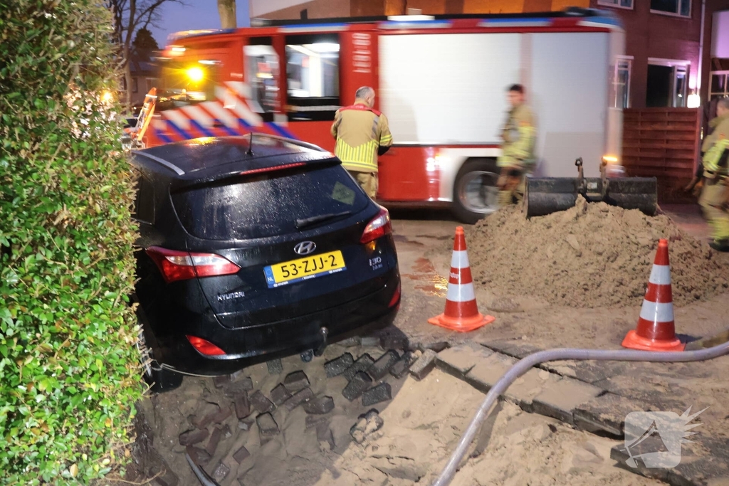 Sinkhole door waterlekkage zorgt voor problemen