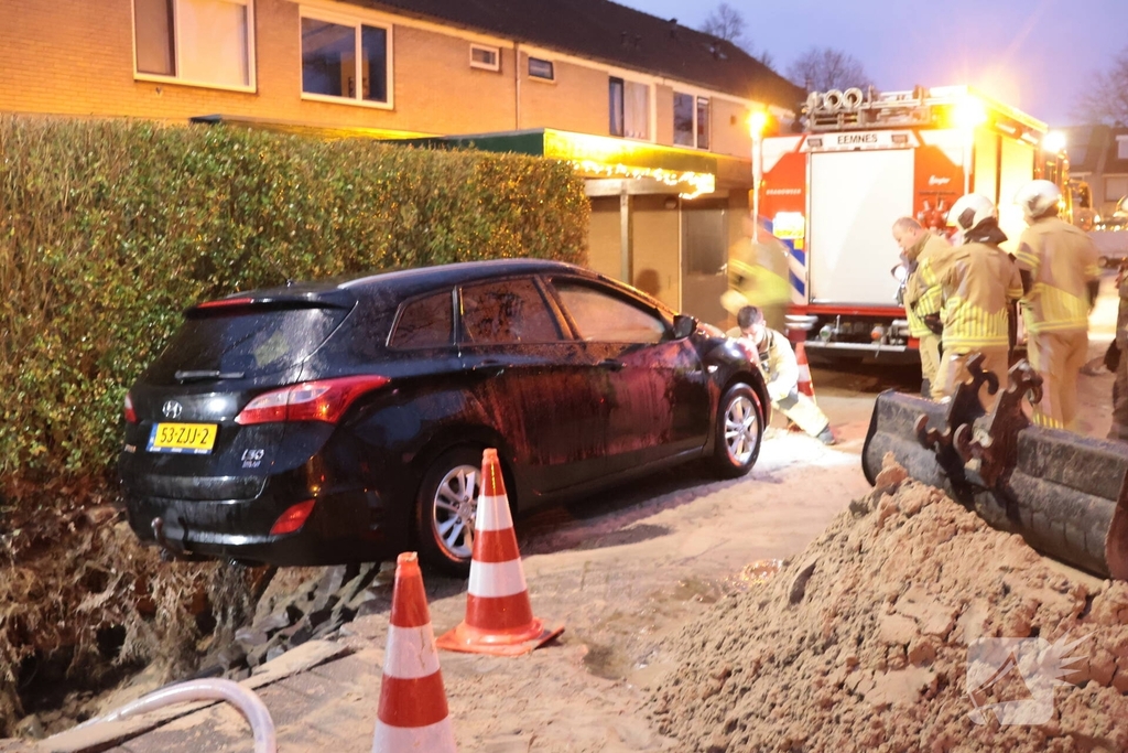 Sinkhole door waterlekkage zorgt voor problemen