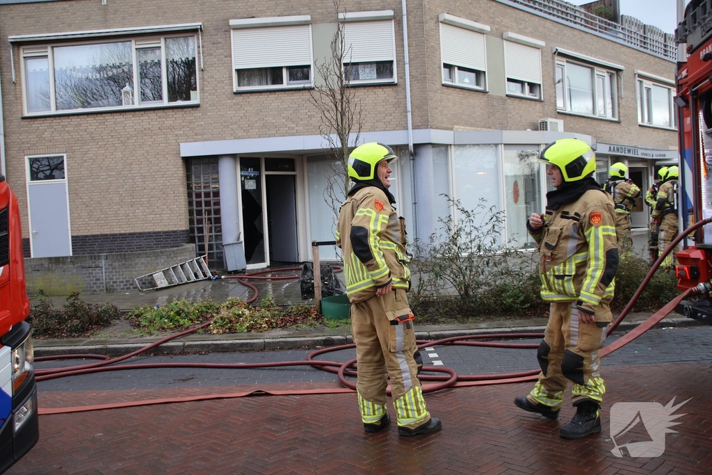 Snelle inzet bij brand in berging