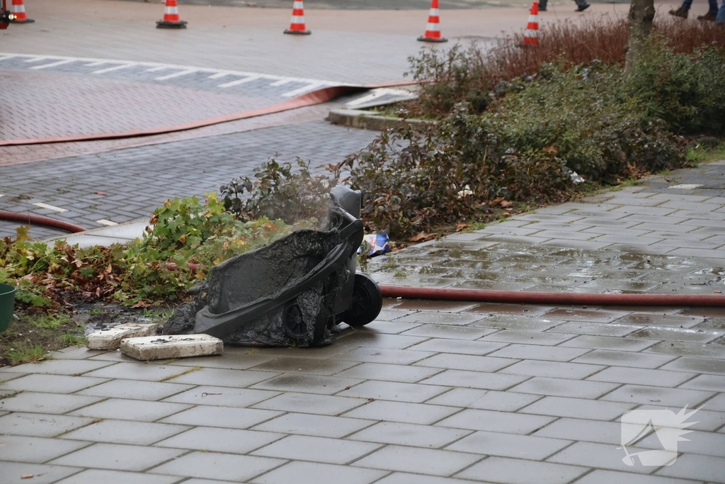 Snelle inzet bij brand in berging