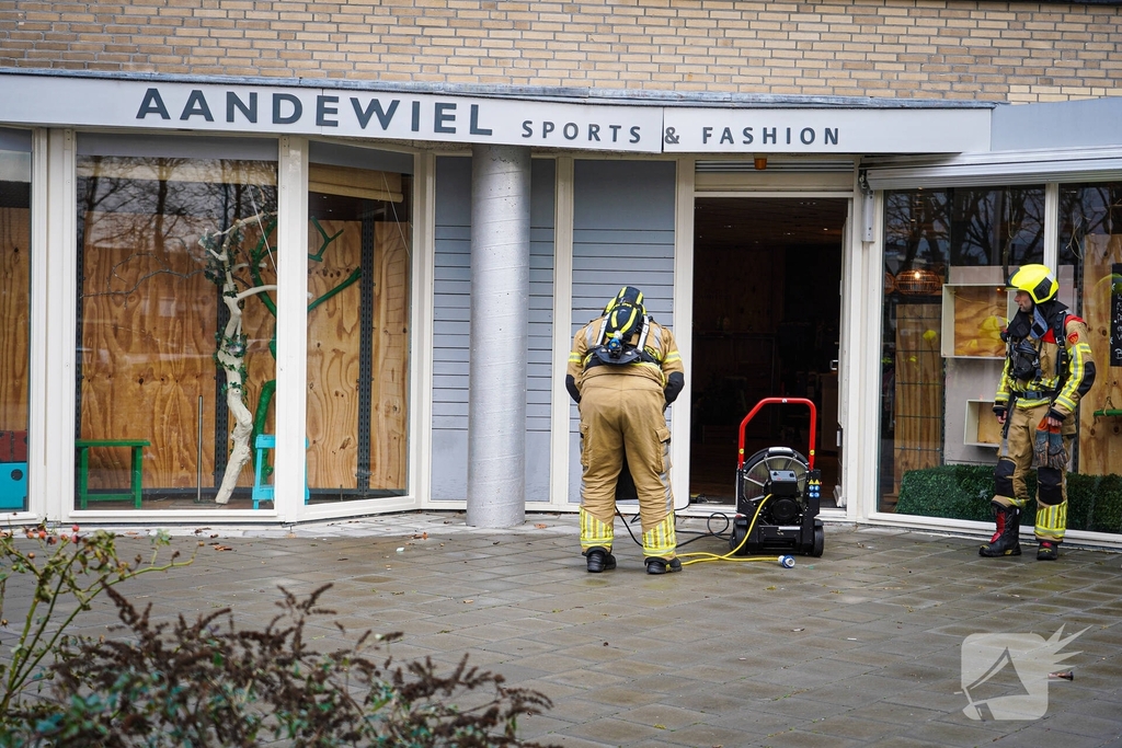 Snelle inzet bij brand in berging