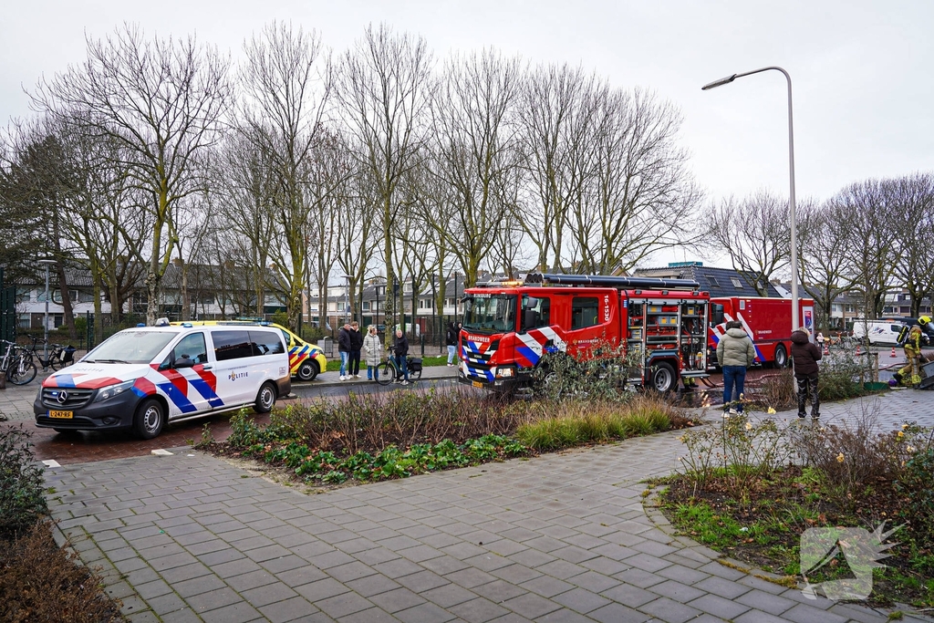 Snelle inzet bij brand in berging
