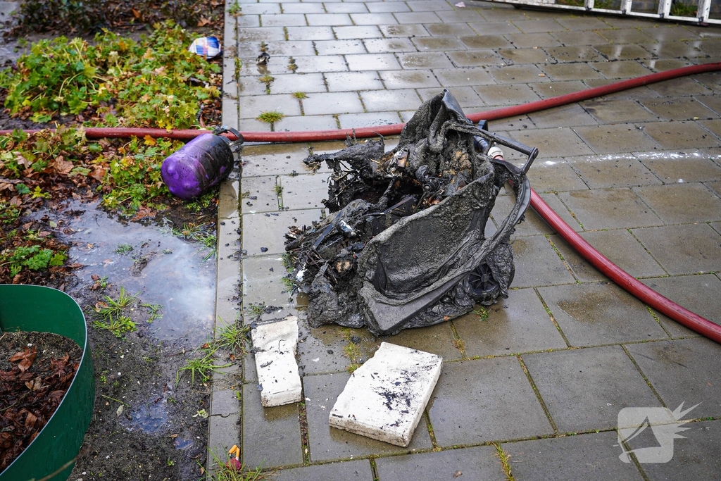 Snelle inzet bij brand in berging