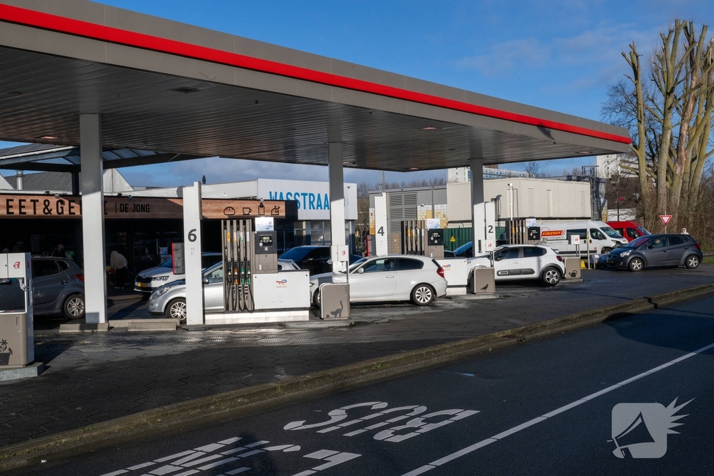 Drukte bij tankstation door accijnsverhoging