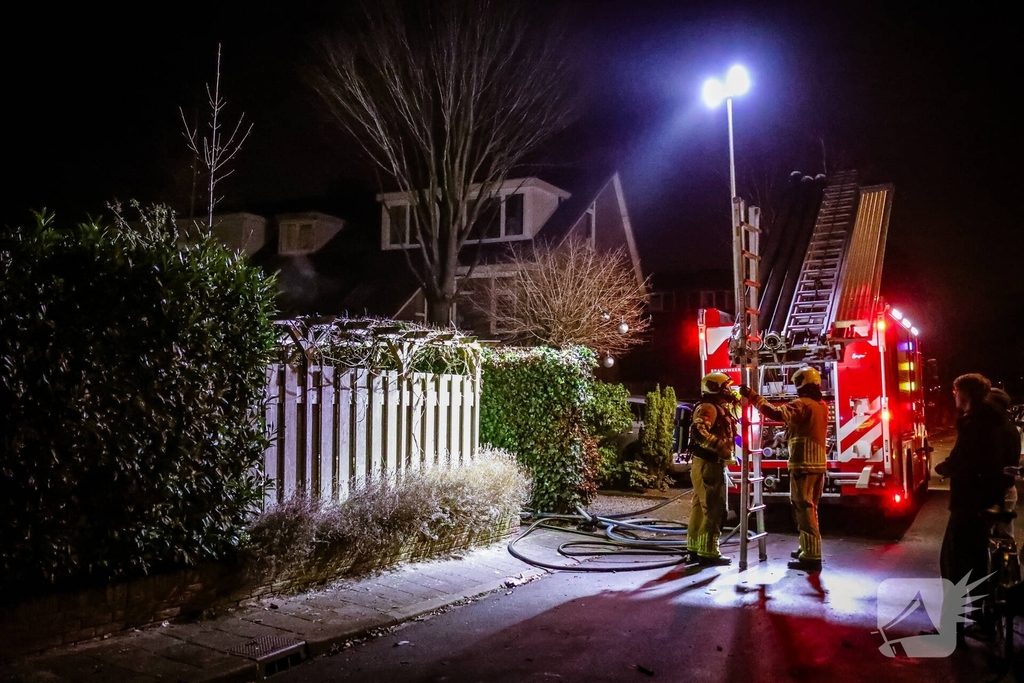 Brand ontdekt in schuur achter woning