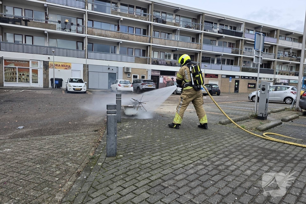 Afvalbrand onder controle na snelle inzet