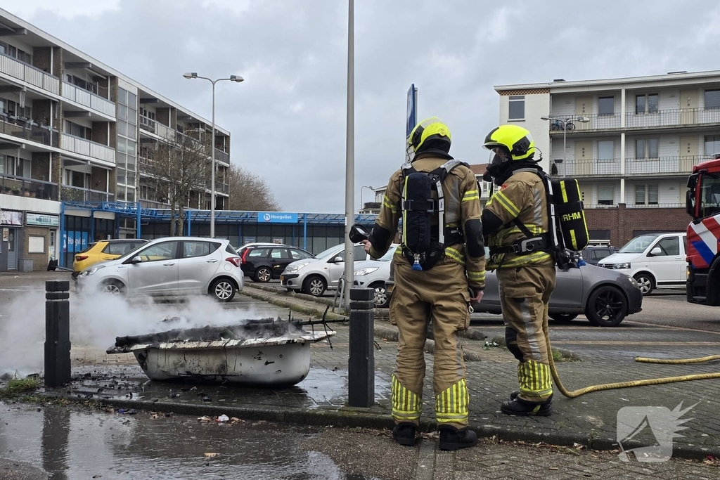 Afvalbrand onder controle na snelle inzet