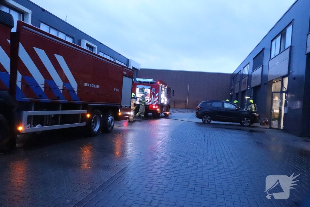 Rookontwikkeling door industriebrand
