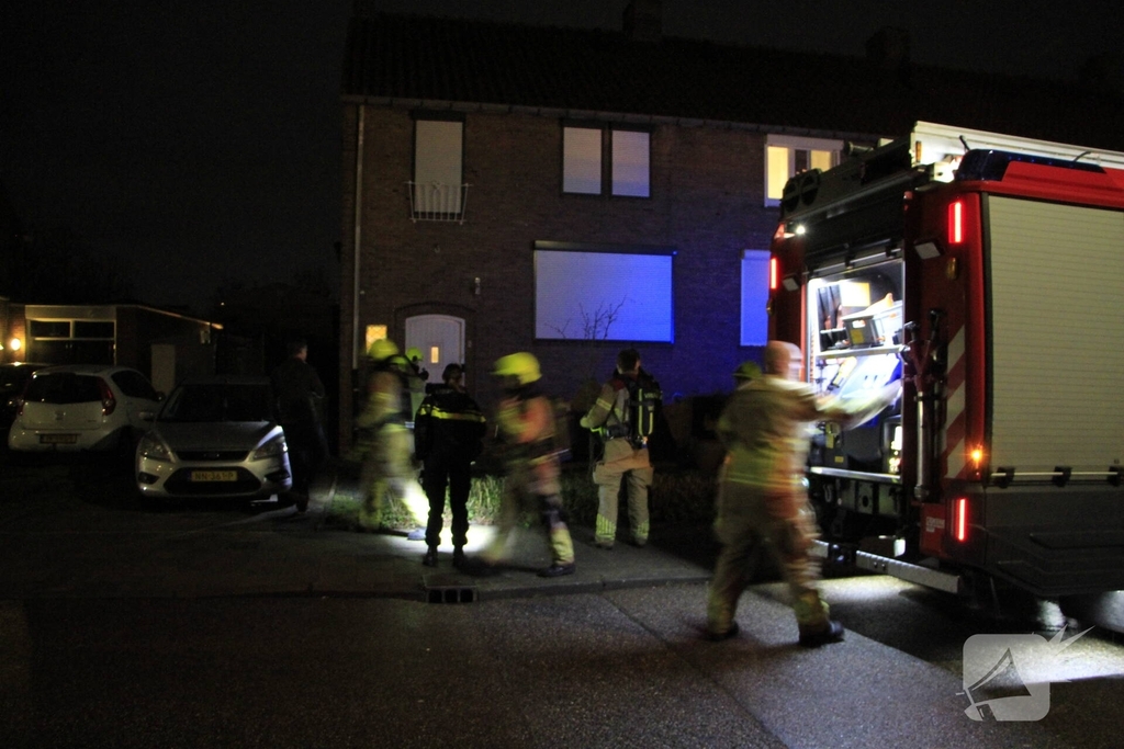 Schoorsteenbrand geblust in woning