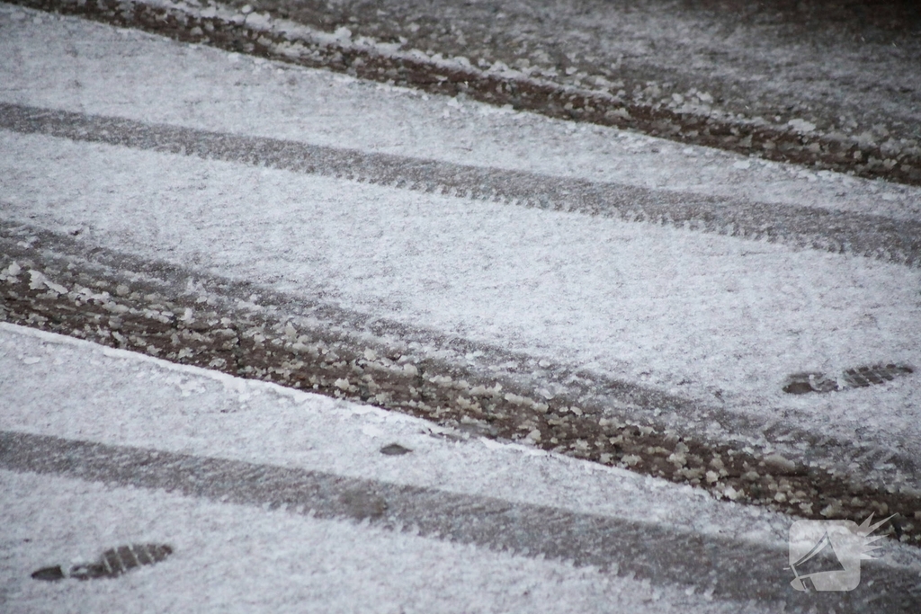 Sneeuwval levert fraaie plaatjes op