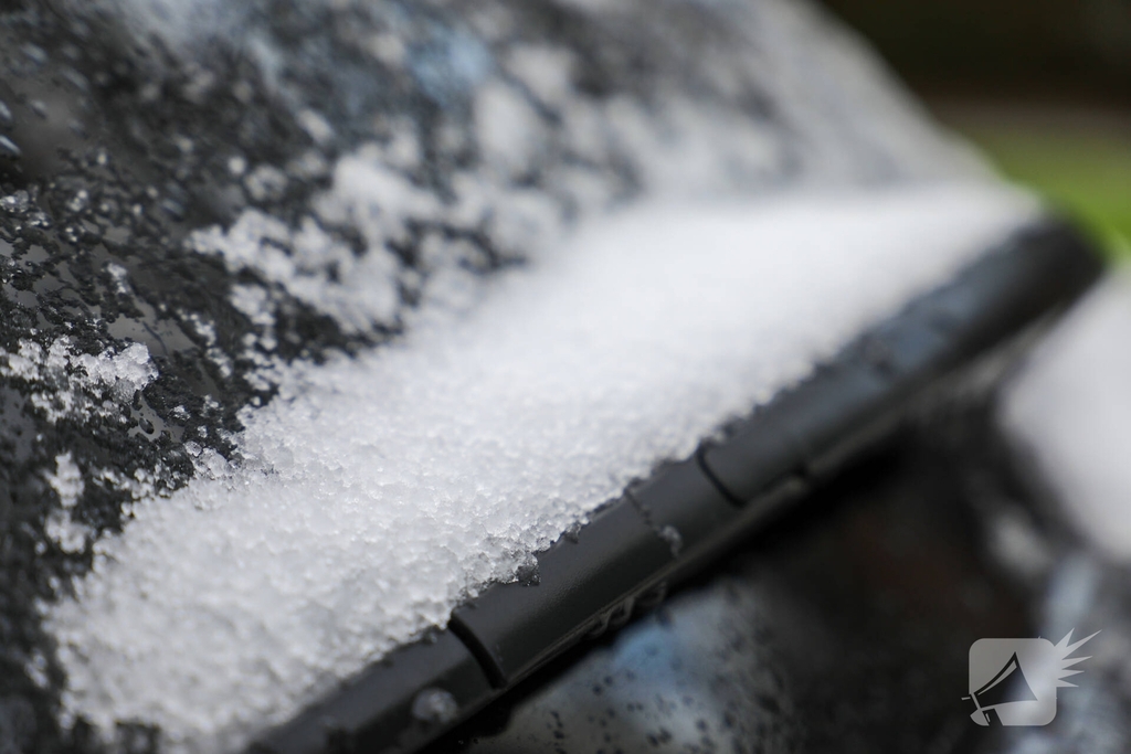 Sneeuwval levert fraaie plaatjes op