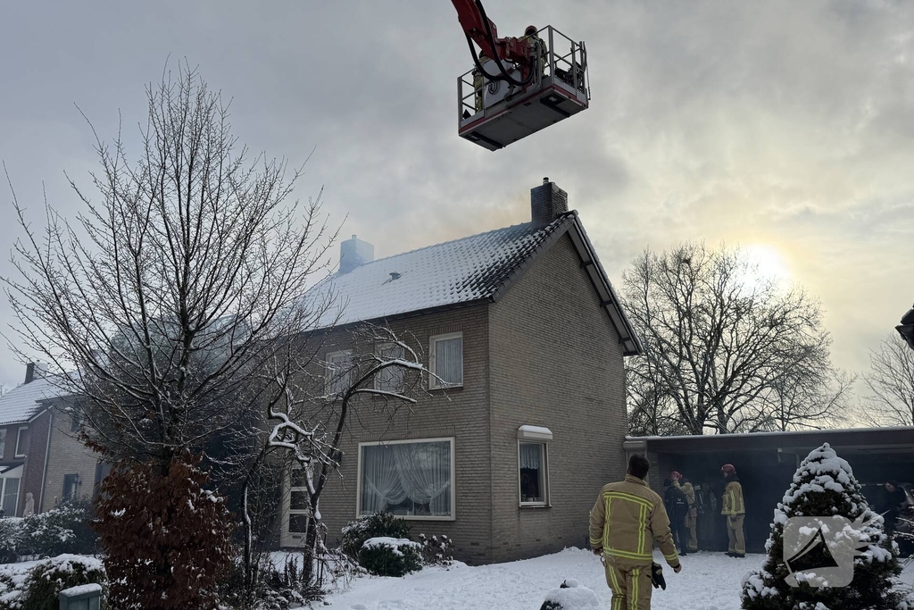 Brand in schoorsteen leidt tot ingrijpen brandweer
