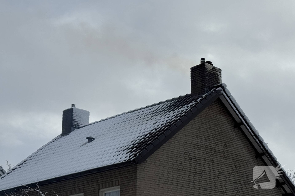 Brand in schoorsteen leidt tot ingrijpen brandweer