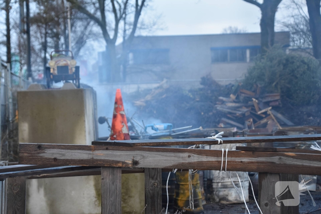 Beginnende brand geblust door politie