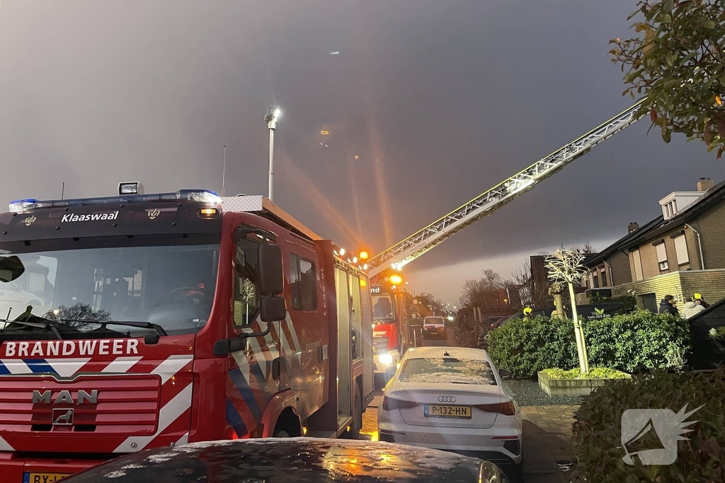 Brand in schoorsteen snel geblust