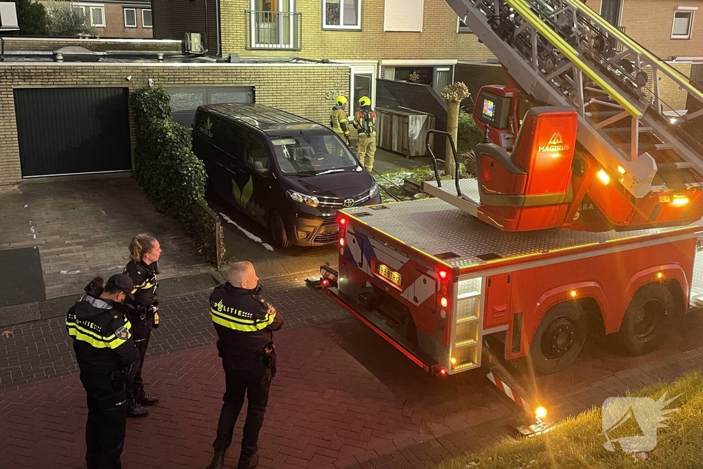 Brand in schoorsteen snel geblust