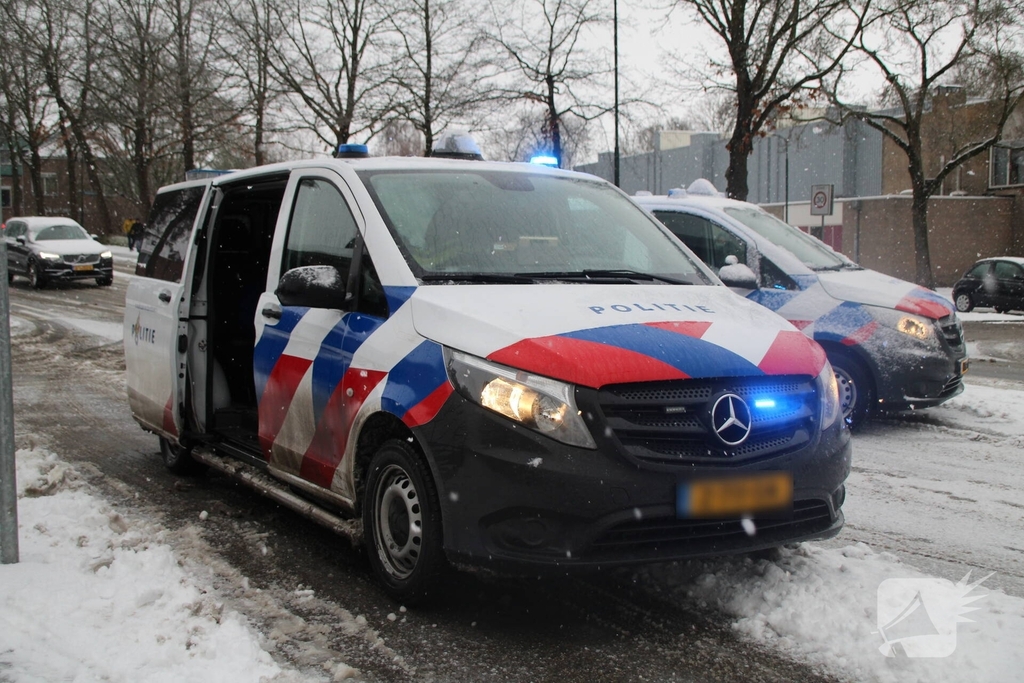 Aanrijding door gladheid met meerdere voertuigen